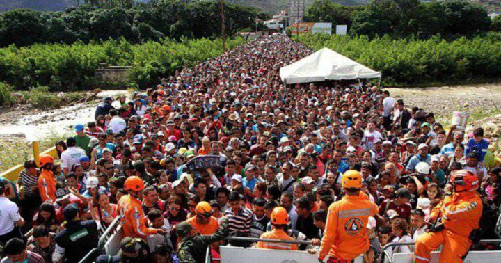 Venezolanos en la frontera de Colombia 2017
