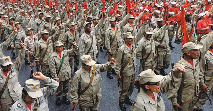 Milicianos venezolanos