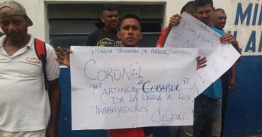 Los trabajadores protestaron por los despidos masivos  del Complejo Agroindustrial Hugo Chávez en Barinas