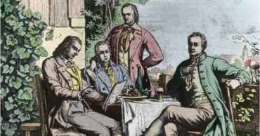 Friedrich Schiller Wilhelm y Alexander von Humboldt y Johann Wolfgang Goethe