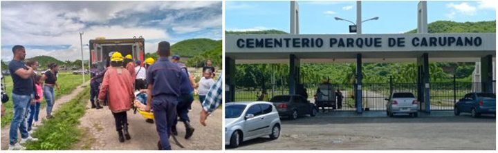Derrumbe de una bóveda en el Cementerio Parque de Carúpano