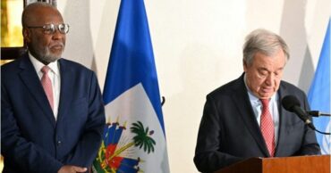 Antonio Guterres y Jean Víctor
