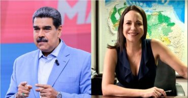 Nicolás Maduro y María Corina Machado