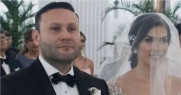 Kristhonfer Barrios en su boda con Victoria