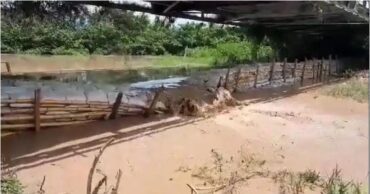 Muro de contención alcaldía de Páez en Apure