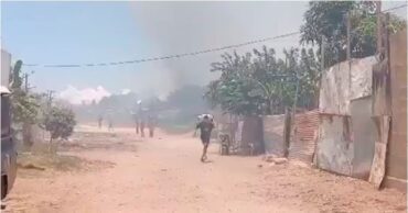Incendio en el sector Tres Picos de Cumaná