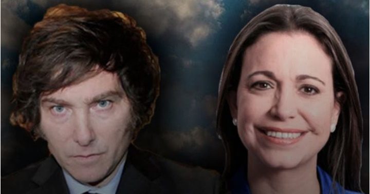 Javier Milei y María Corina Machado
