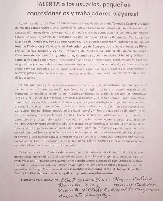 Privatizan las playas de La Guaira 1