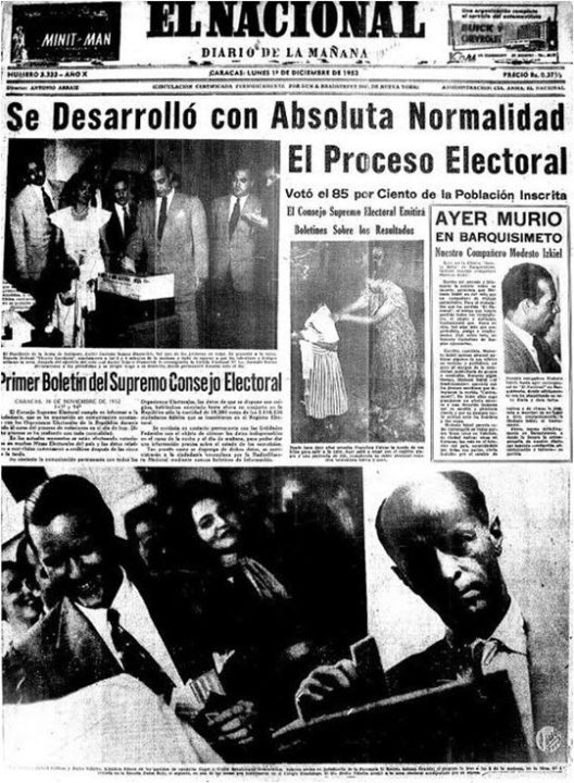 1952 elecciones Venezuela 2