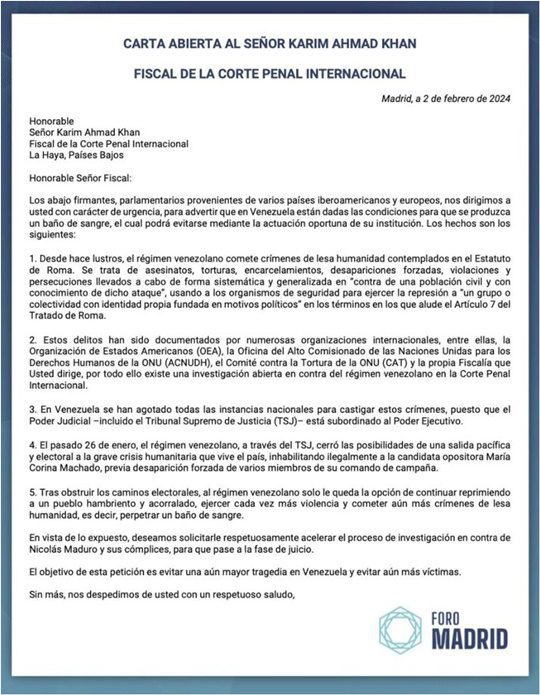 Carta del Foro de Madrid