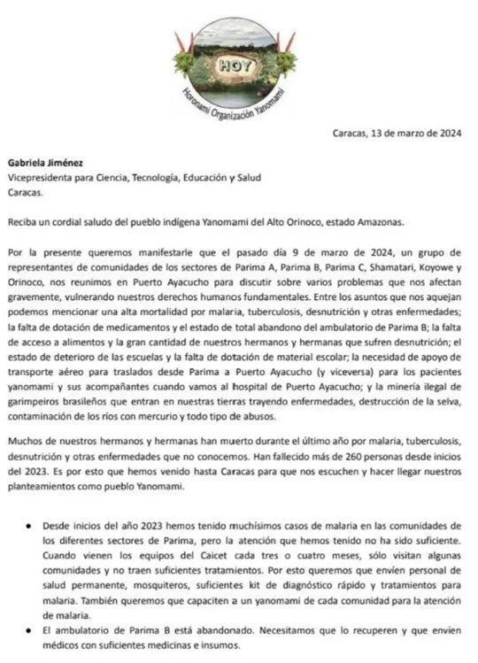 Yanomamis organización Horonami