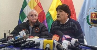 Luis Alberto Echazú y Evo Morales