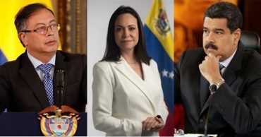 Petro, María Corina Machado y Maduro