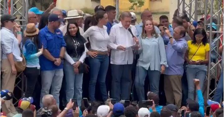 María Corina Machado y Edmundo González en Aragua