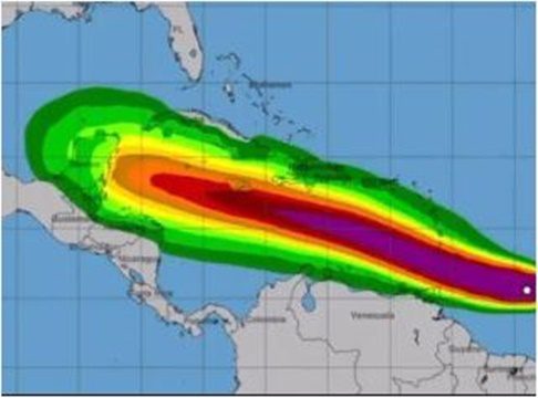 El huracán Beryl