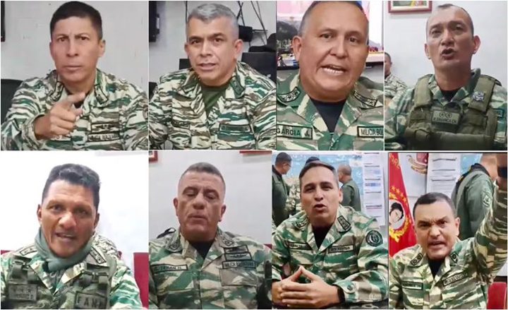Militares venezolanos amenazando a España 1