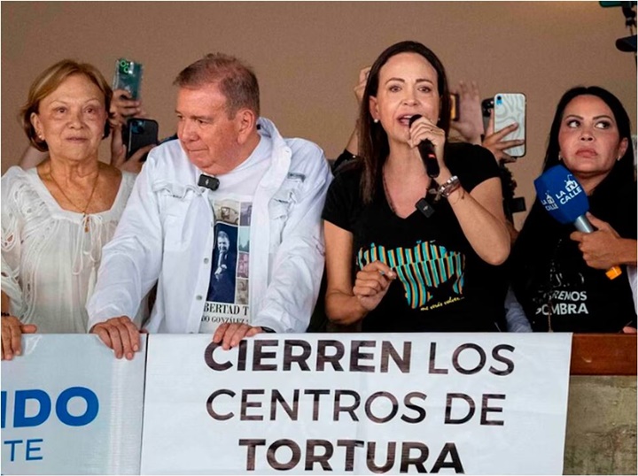 María Corina Machado y Edmundo González