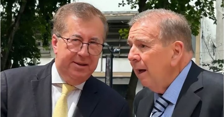 César Pérez Vivas con Edmundo González Urrutia