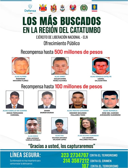 Recompensa por el ELN 1