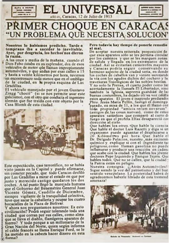 El primer choque en Venezuela 1