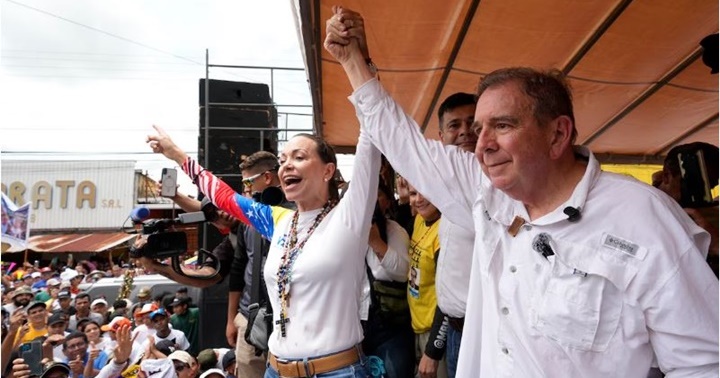 María Corina Machado y Edmundo González en Barinas