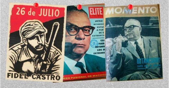 Rómulo Betancourt y Fidel Castro