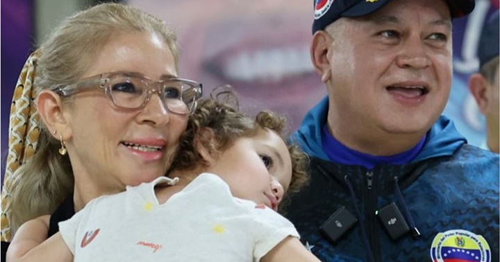 Diosdado Cabello, Cilia Flores y Maikel Espinoza.