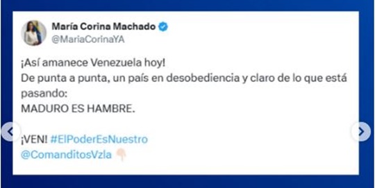 María Corina Machado 4 5 2025