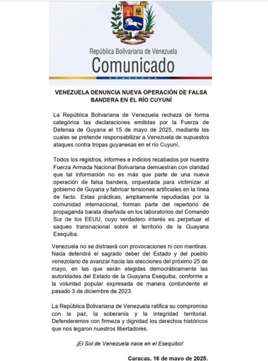 Venezuela Guyana mayo 2025