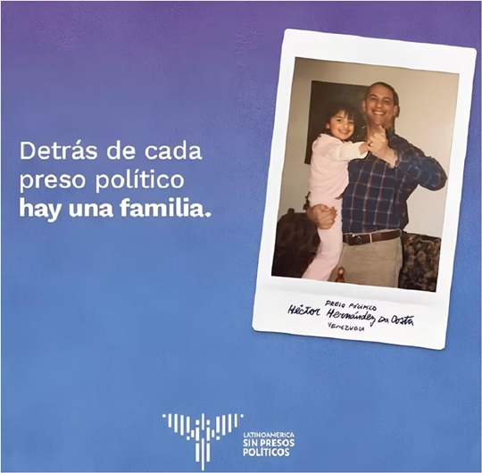 Loredana Hernández y su papá