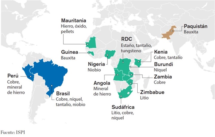 Emiratos Árabes minerales críticos 2025