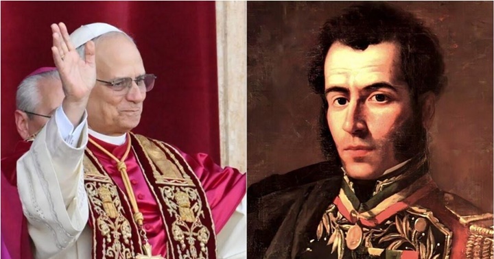 Papa León XIV y Antonio José De Sucre