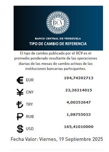 BCV 19 9 2025