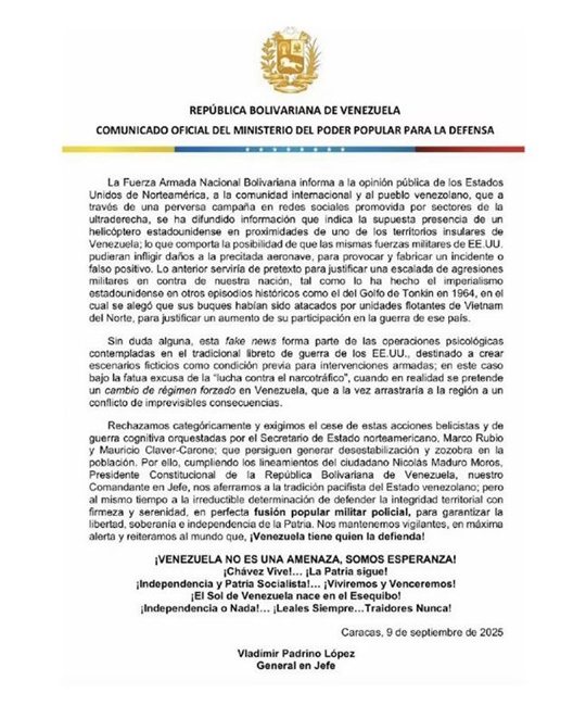 Comunicado Fanb 9 9 2025 Comunicado Fanb 9 9 2025