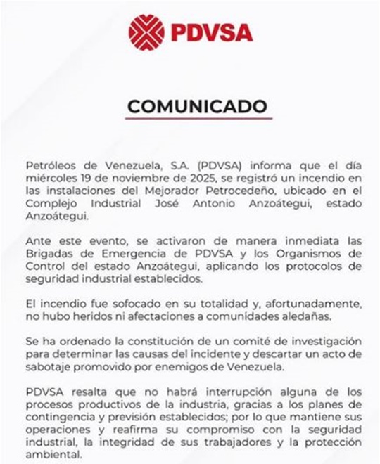 Pdvsa Petro Cedeño 20 11 2025