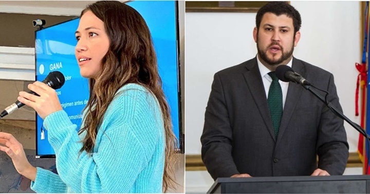 Claudia Macero y David Smolansky