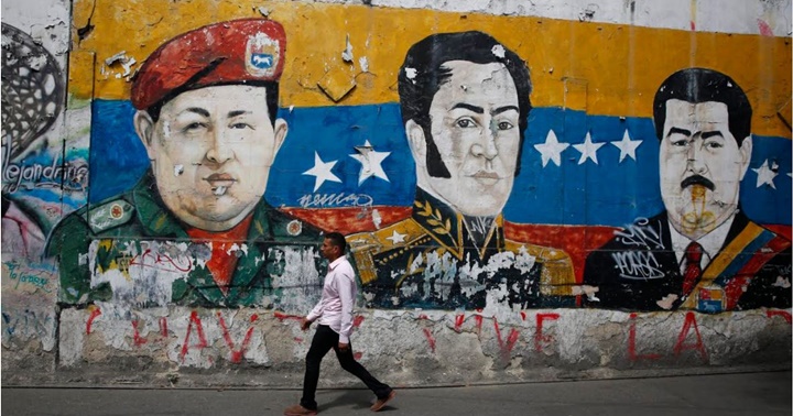 Chávez, Bolívar y Maduro