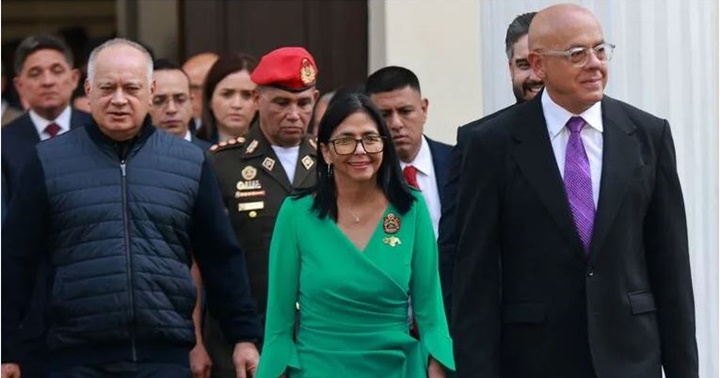 Diosdado Cabello y Delcy Rodríguez