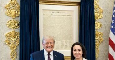 María Corina Machado y Donald Trump