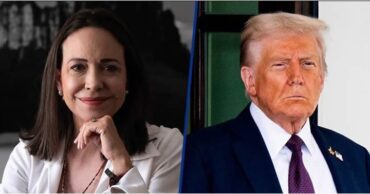 María Corina Machado y Donald Trump