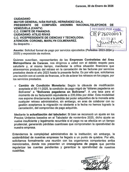 Cantv 11 3 2026 Pagos 1