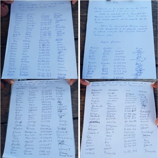 Firmas de Curiapo Delta Amacuro 9 3 2026