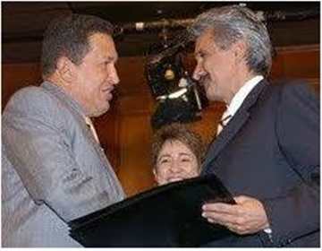 Hugo Chávez y Ali Moshiri