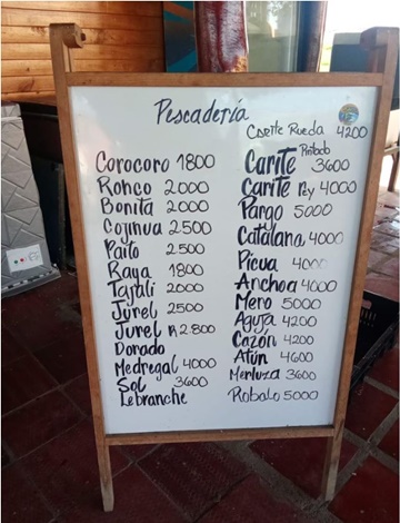 Precios del pescado 25 3 2026. Puerto Cabello