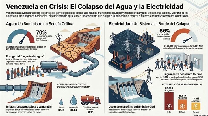 Venezuela crisis de servicios públicos
