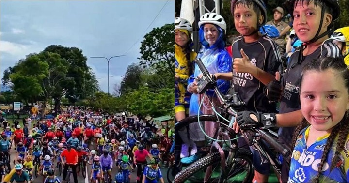 Ciclistas en Táchira