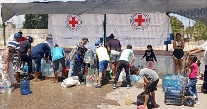 Cruz Roja de Cumaná agua