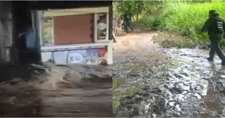 Desborde del río Agua Linda en Lara
