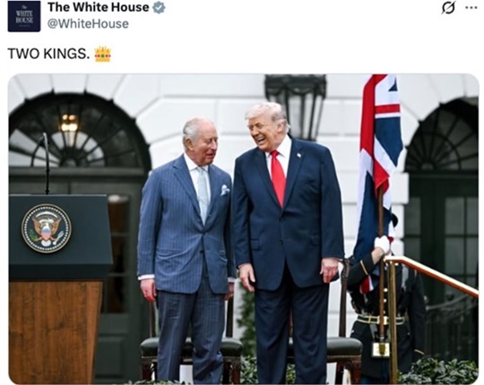Donald Trump y Carlos III