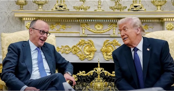 Friedrich Merz y Donald Trump